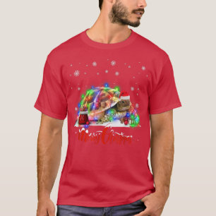 Russian Tortoise Animal Merry Christmas Animal Lov T-Shirt