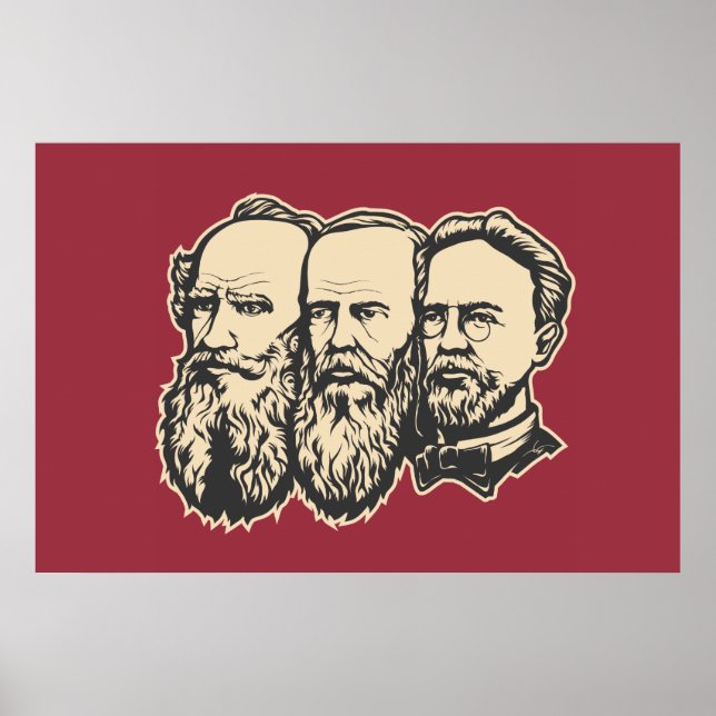 Russian Troika: Tolstoy, Dostoevsky, Chekhov Poster (Front)