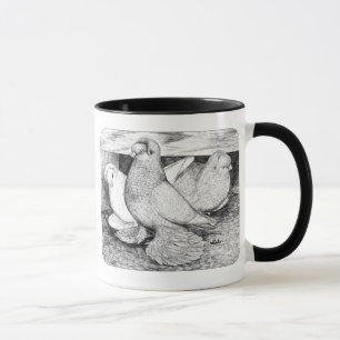 Russian Tumbler Pigeons 1984 Mug