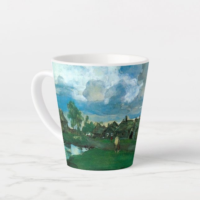 Russian Village Valentin Serov Latte Mug (Left Angle)