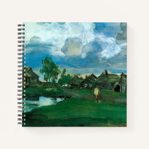 Russian Village Valentin Serov Notebook