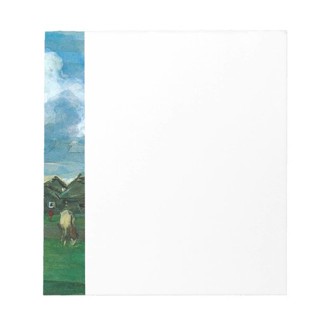 Russian Village Valentin Serov Notepad (Front)