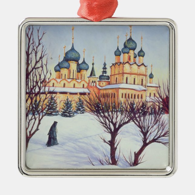 Russian Winter 2004 Metal Tree Decoration (Front)
