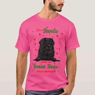 Russianerrier Dog Christmas Dog breed friend frien T-Shirt