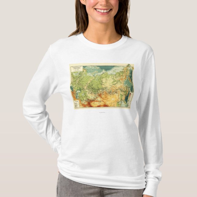RussiaPanoramic MapRussia T-Shirt (Front)