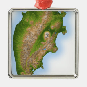 Russia's Kamchatka Peninsula Metal Tree Decoration