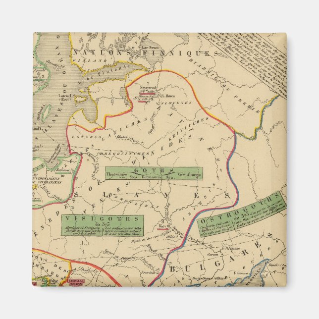 Russie, Suede, Norwege Magnet (Front)