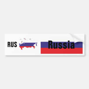 Russland - Russia Autoaufkleber Bumper Sticker
