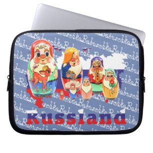 Russland - Russia Babuschka Gerätehülle 10" - 15" Laptop Sleeve