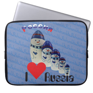 Russland - Russia Babuschka Gerätehülle 10" - 15" Laptop Sleeve
