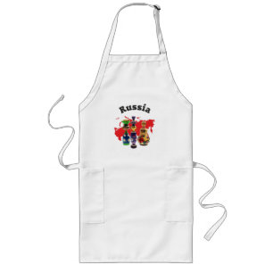 Russland - Russia Babuschka - Matrjoschka Schürze Long Apron