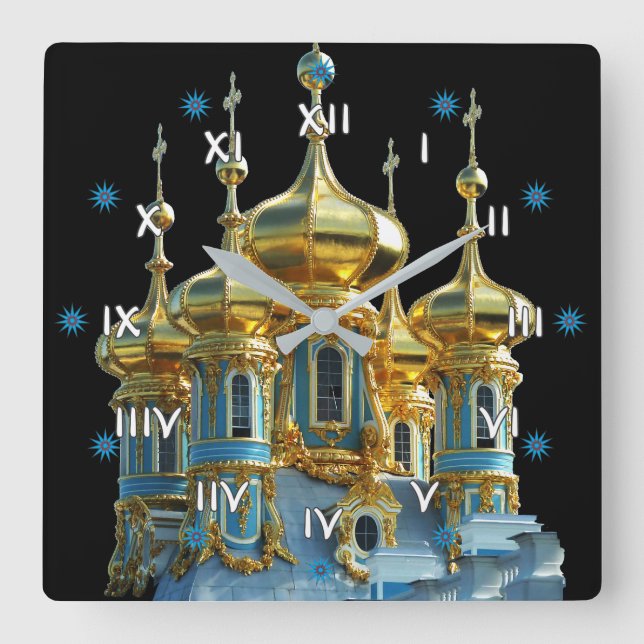 Russland - Russia Wanduhr Square Wall Clock (Front)