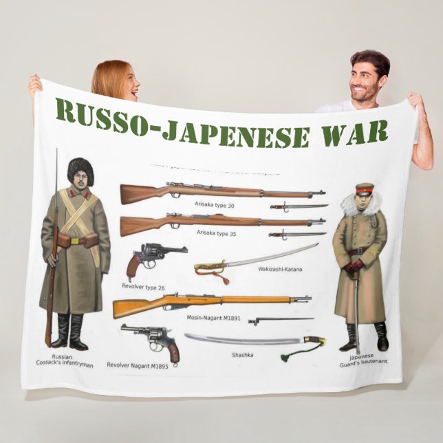 RUSSO JAPENESE WAR FLEECE BLANKET (In Situ)
