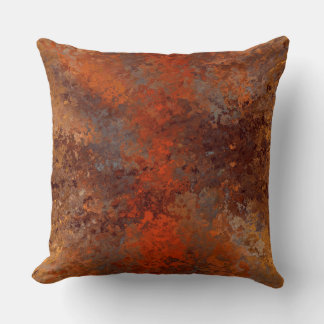 Rust Abstract 2 Cushion