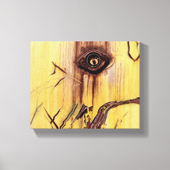 Rust Abstract Art - Cool Fun Unique Canvas Print (Front)