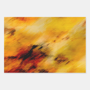 Rust and black bean abstract digital art wrapping paper sheet