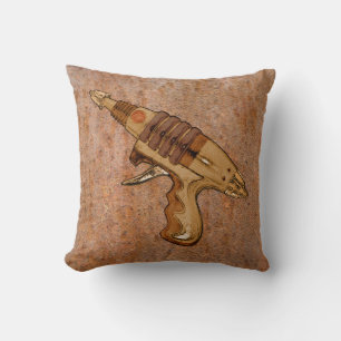 Rust and Ray Gun pillow