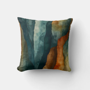 Rust and Teal Cushion