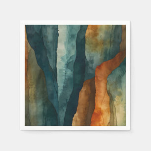 Rust and Teal Napkin