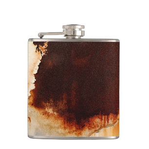 Rust Art Cool Fun Unique Hip Flask