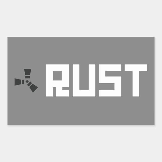 RUST Banner BGWG Rectangular Sticker (Front)