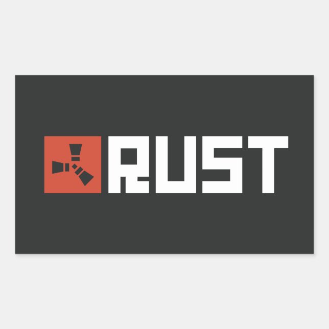RUST Banner BRWB Rectangular Sticker (Front)