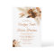Rust Bohemian And Pampas Grass Wedding Invitation