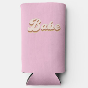 Rust Boho Retro Bachelorette Party Bridesmaid Can Seltzer Can Cooler