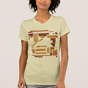 Rust Burnt Orange Brown Southwest Art-inspired T-Shirt