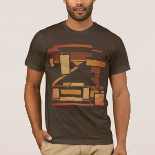 Rust Burnt Orange Brown Southwest Art-inspired T-Shirt