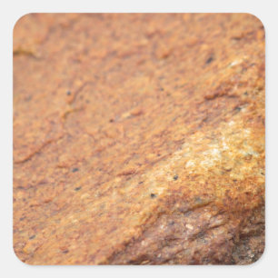 Rust Coloured Granite Rock Square Sticker