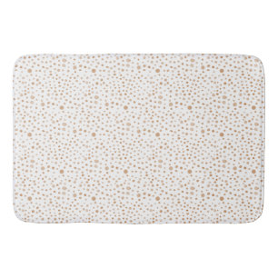 Rust Confetti Watercolor Dots  Bath Mat