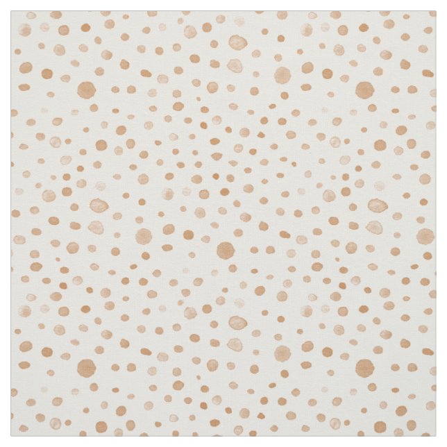 Rust Confetti Watercolor Dots Fabric (Swatch)