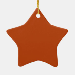 Rust Cute Single Colour Ceramic Tree Decoration