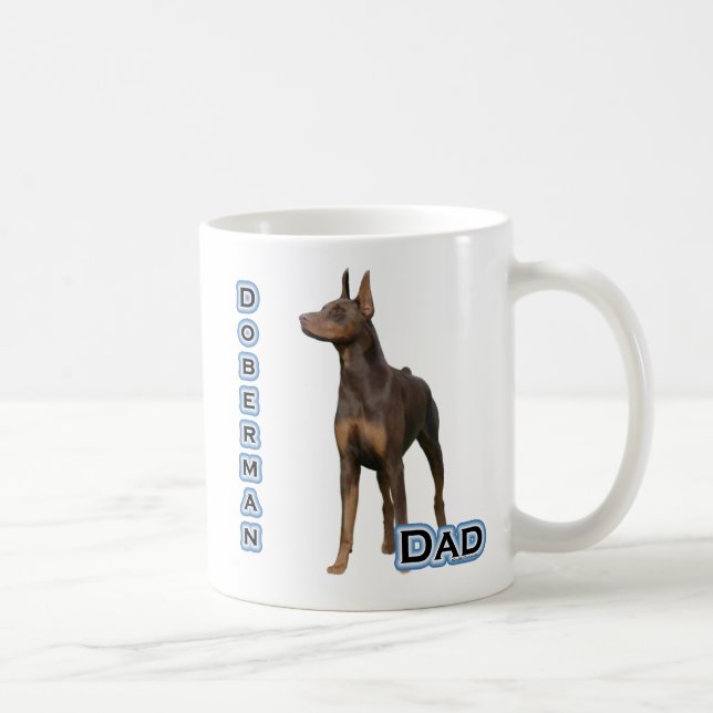 Rust Doberman Dad 4 Coffee Mug (Right)