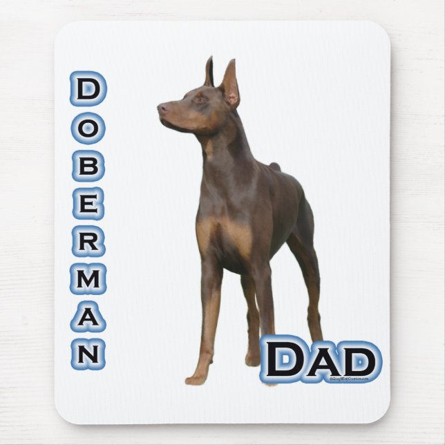 Rust Doberman Dad 4 Mouse Mat (Front)