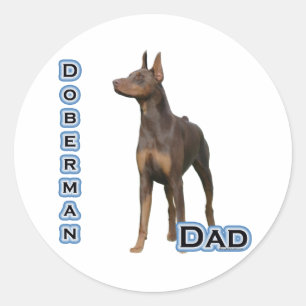 Rust Doberman Dad 4 - Sticker