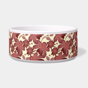 Rust Floral Leaf Pattern Terracotta Botanical