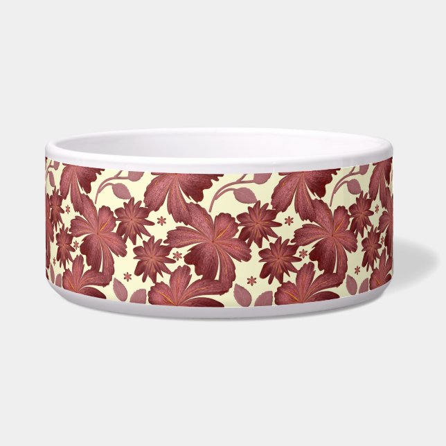 Rust Floral Leaf Pattern | Terracotta Botanical  (Front)