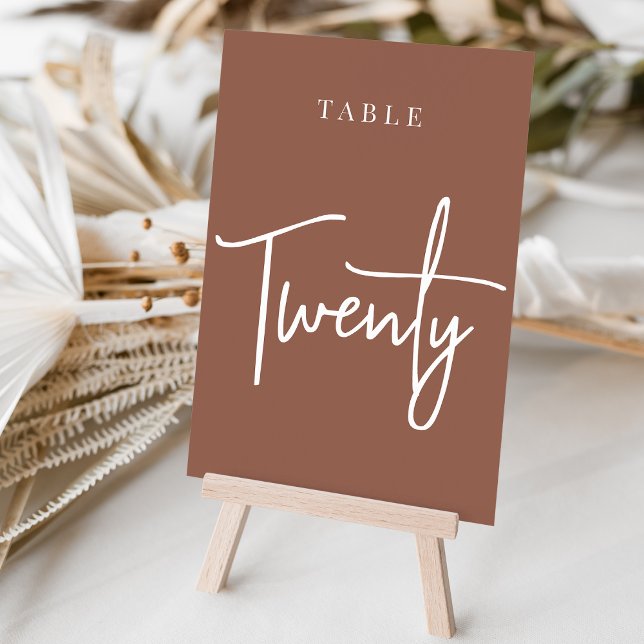 Rust Hand Scripted Table TWENTY Number (Creator Uploaded)