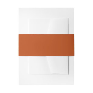 Rust High Quality Coloured Invitation Belly Band