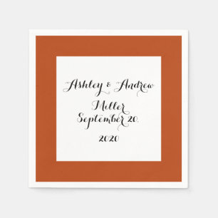 Rust High Quality Coloured Napkin