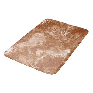 Rust Marble abstract Bath Mat