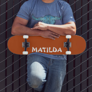 Rust Modern Name   Stylish Trendy  Skateboard
