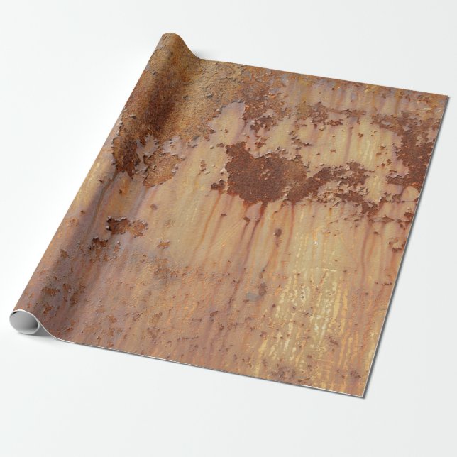 Rust old metal wrapping paper (Unrolled)