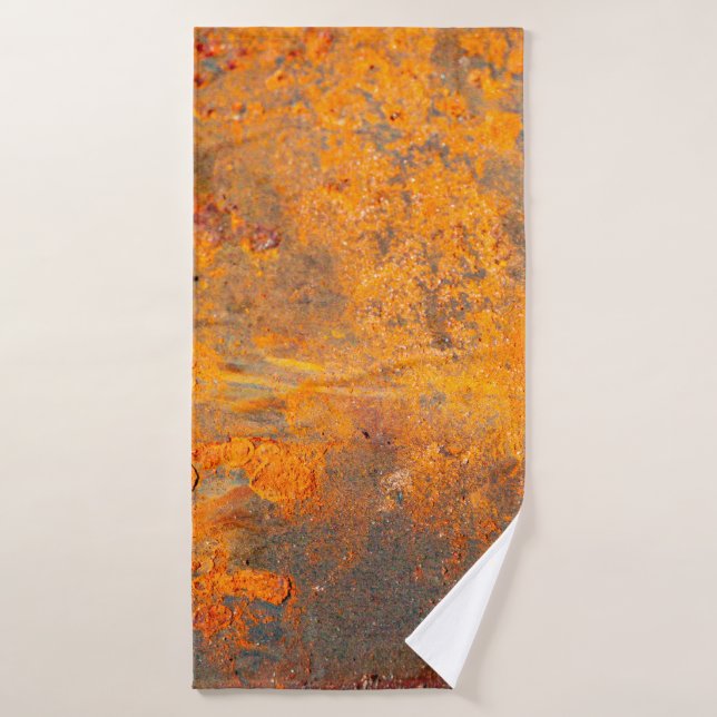 rust on iron as backgroundbackground,abstract,dirt bath towel (Bath Towel)