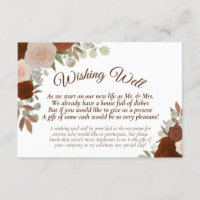 Rust Orange Boho Floral Wedding Wishing Well
