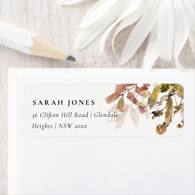 Rust Orange Fall Tree Branch Foliage Address (Insitu)