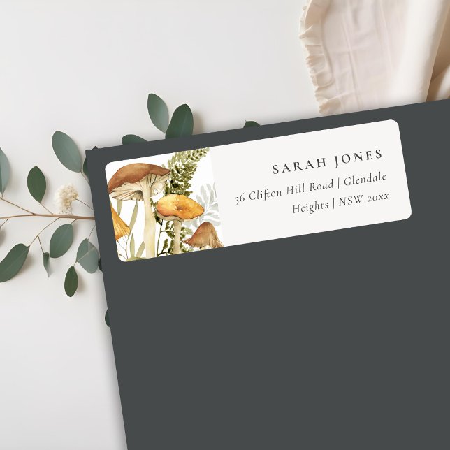 Rust Orange Mushroom Fern Foliage Address (Creator Uploaded)