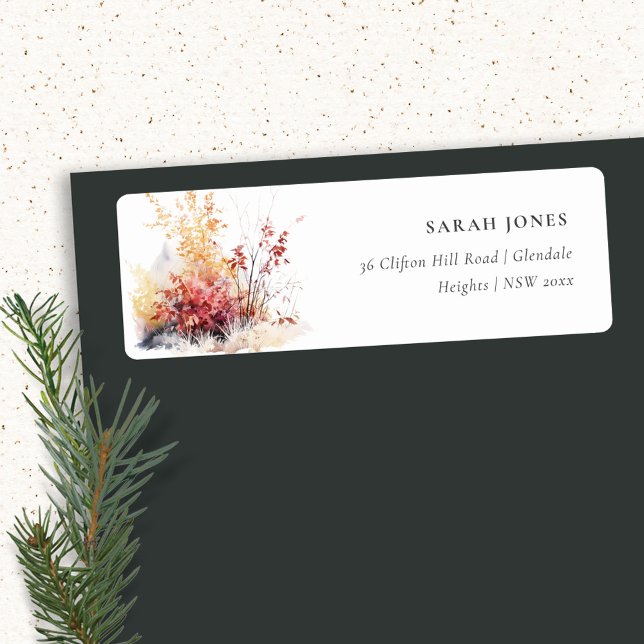 Rust Orange Yellow Autumn Fall Landscape Address (Creator Uploaded)